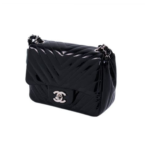 chanel square mini chevron flap bag